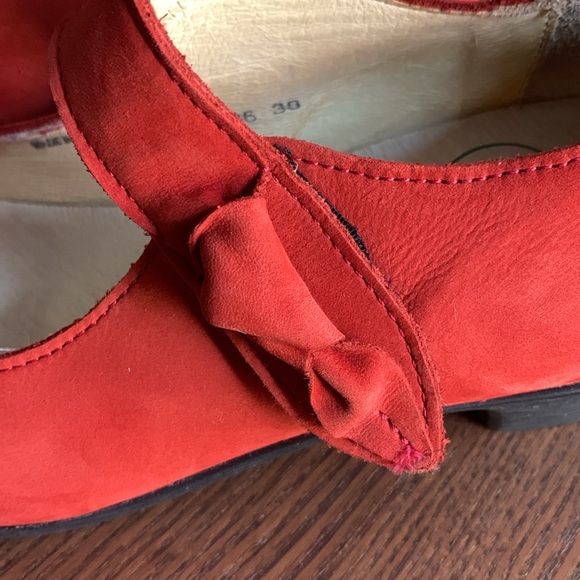 LOINTS OF HOLLAND - Fine suede - orange/red Mary Jane Pumps - Picture 5 of 15